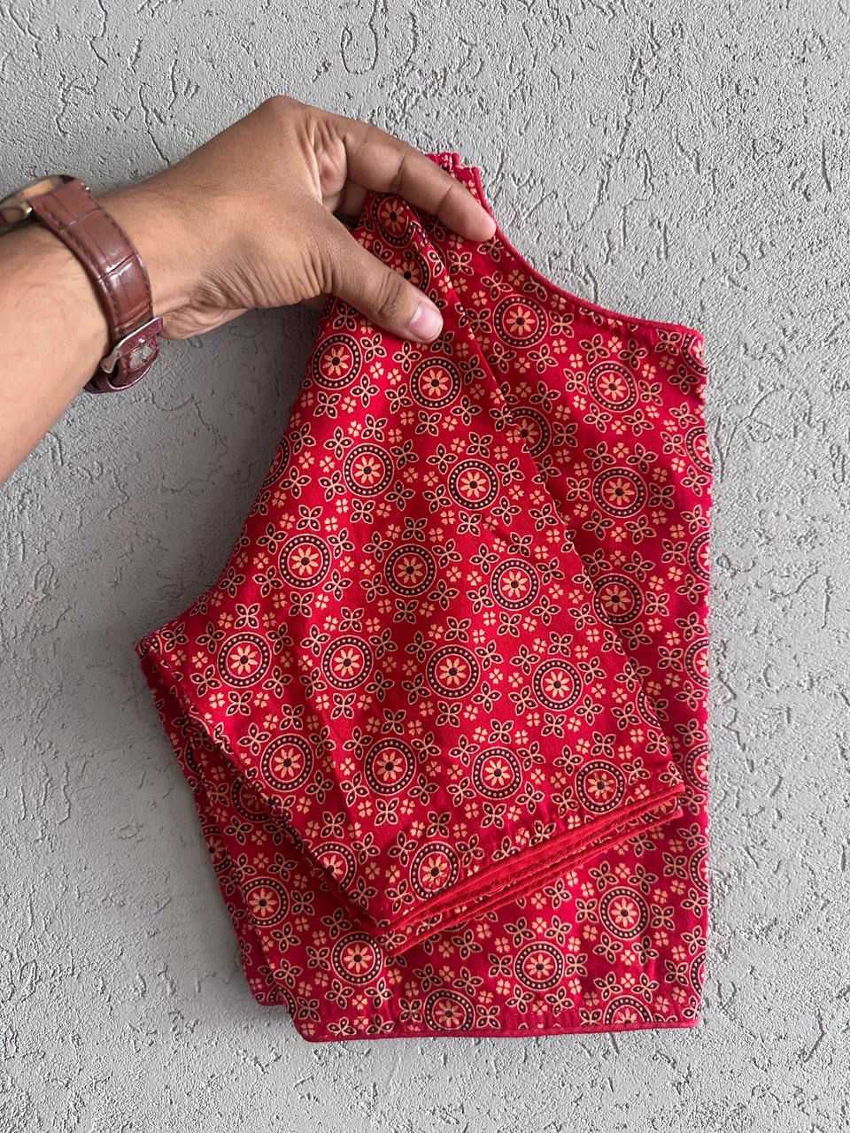 Ynf Cotton KESH426 6060 (06) Readymade Blouses Festive Collections Wholesale Printed Blouse Cotton Blouse Fashion Blouse Manufacturer- Kapda Export