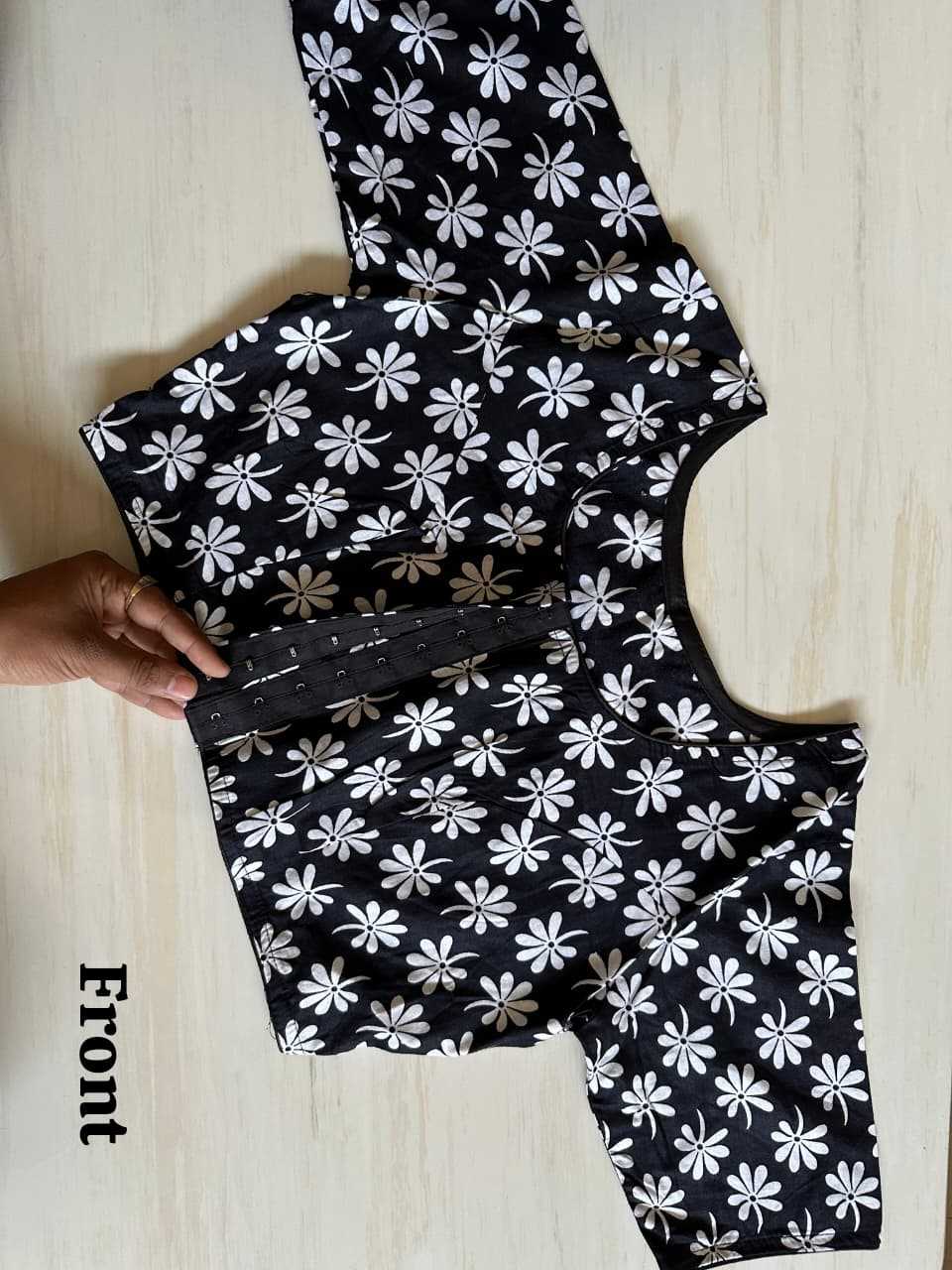 Ynf Cotton KESH437 Black N White Readymade Blouses Wholesale Designer Blouse Cotton Blouse Fashion Blouse Manufacturer- Kapda Export