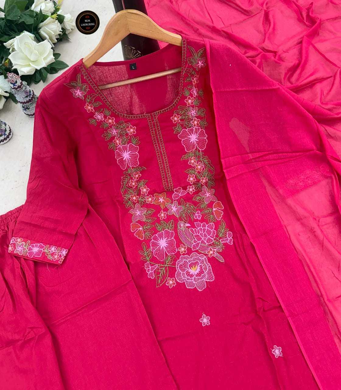 Ynf Cotton KESH536 ALAK Kurti Wholesale Festive Kurtis Embroidered Kurtis Straight Kurtis Manufacturer- Kapda Export