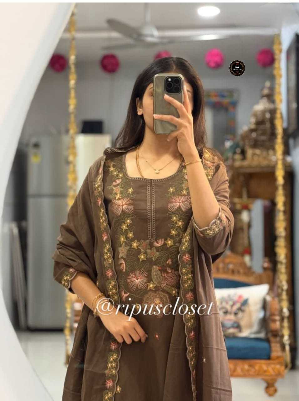 Ynf Cotton KESH536 ALAK Kurti Wholesale Festive Kurtis Embroidered Kurtis Straight Kurtis Manufacturer- Kapda Export