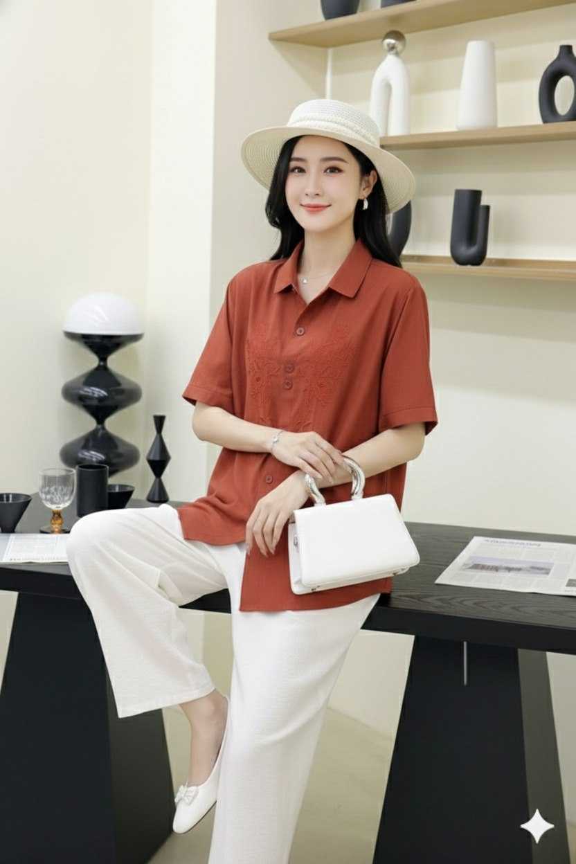 Ynf Cotton KESH559 1017 Western Wears Wholesale Women Shirts Manufacturer- Kapda Export