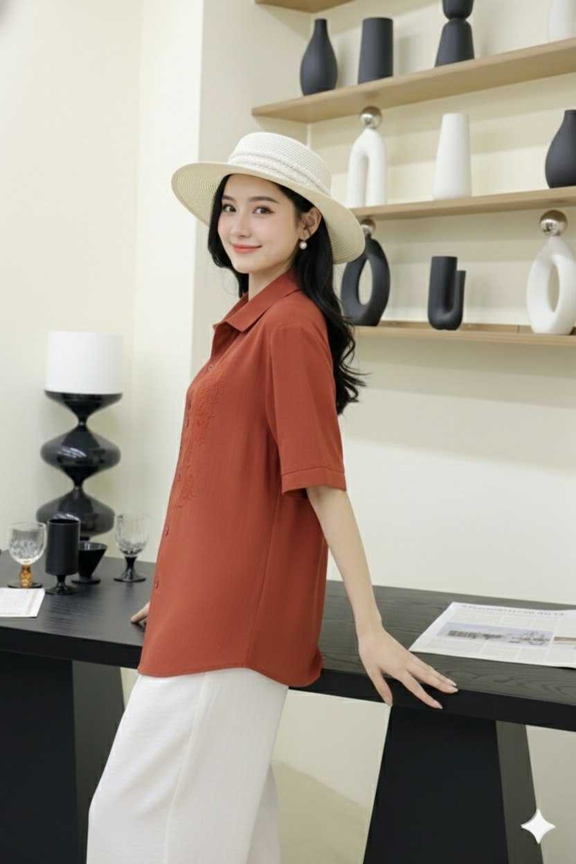 Ynf Cotton KESH559 1017 Western Wears Wholesale Women Shirts Manufacturer- Kapda Export