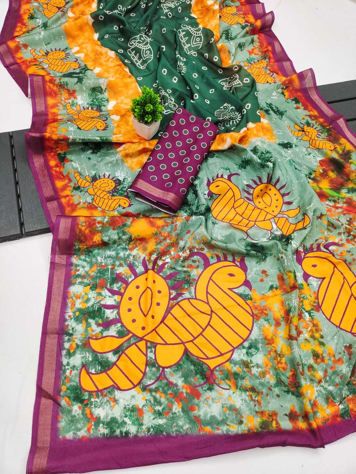 Ynf Cotton KESH575 Dimple Sarees Wholesale Plain Sarees Zari Sarees Bandhani Sarees Manufacturer- Kapda Export