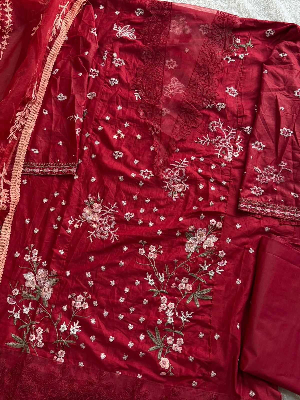 Ynf Cotton KESH586 MEHBOOB 1800 Kurti Wholesale Long Kurtis Cotton Kurtis Embroidered Kurtis Manufacturer- Kapda Export