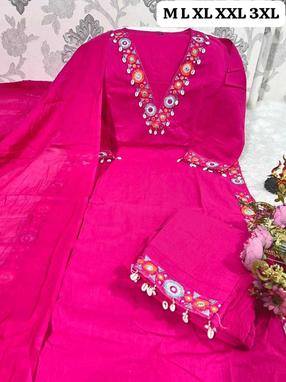 Ynf Cotton KESH594 KARVACHOTH Suits & Dresses Festive Collections Wholesale Cotton Suits Pink Salwar Suit Diwali Collections Manufacturer- Kapda Export