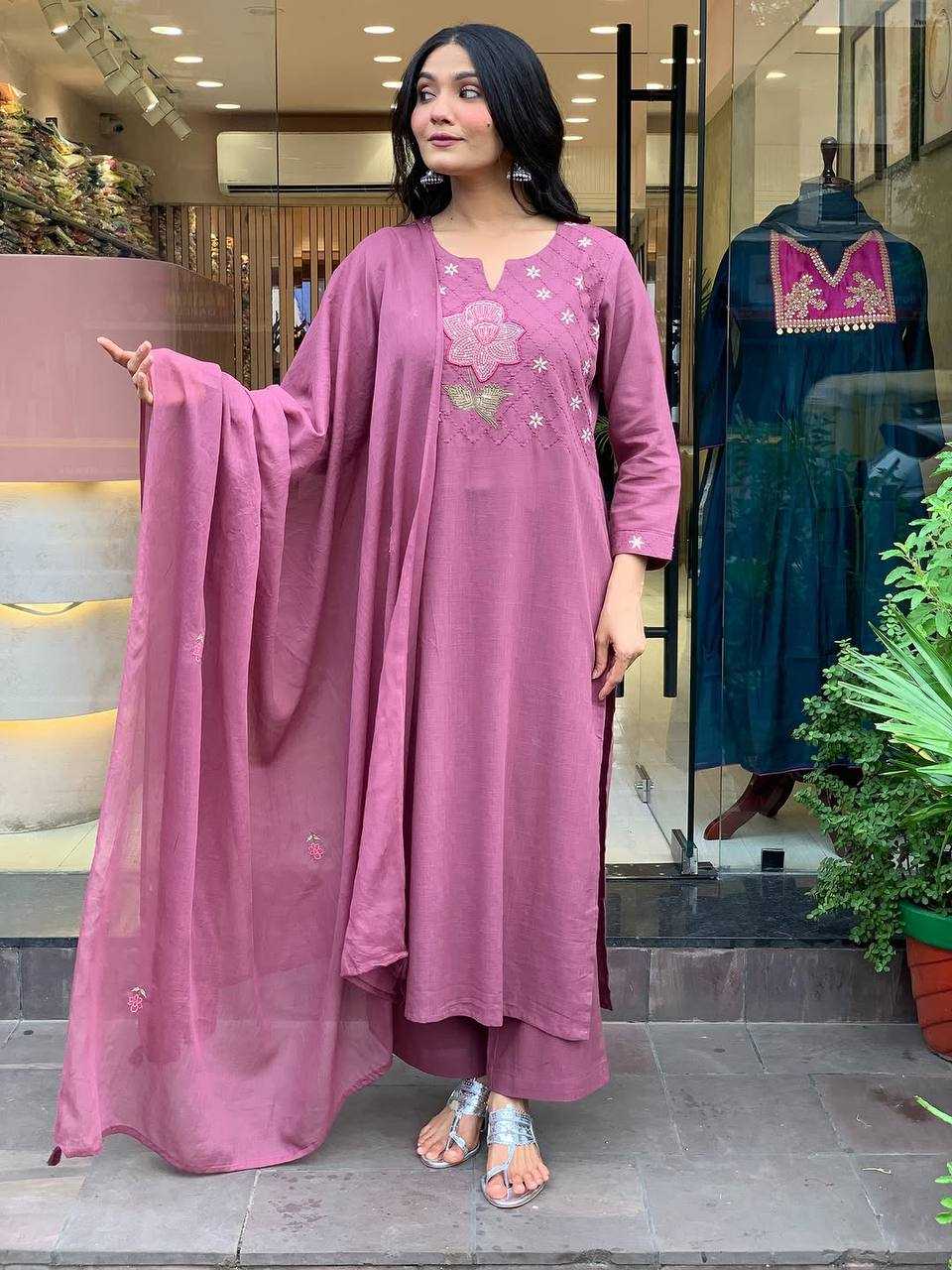 Ynf Cotton KESH595 NATASHA Suits & Dresses Festive Collections Wholesale Embroidered Suits Cotton Dresses Gown Dresses Manufacturer- Kapda Export