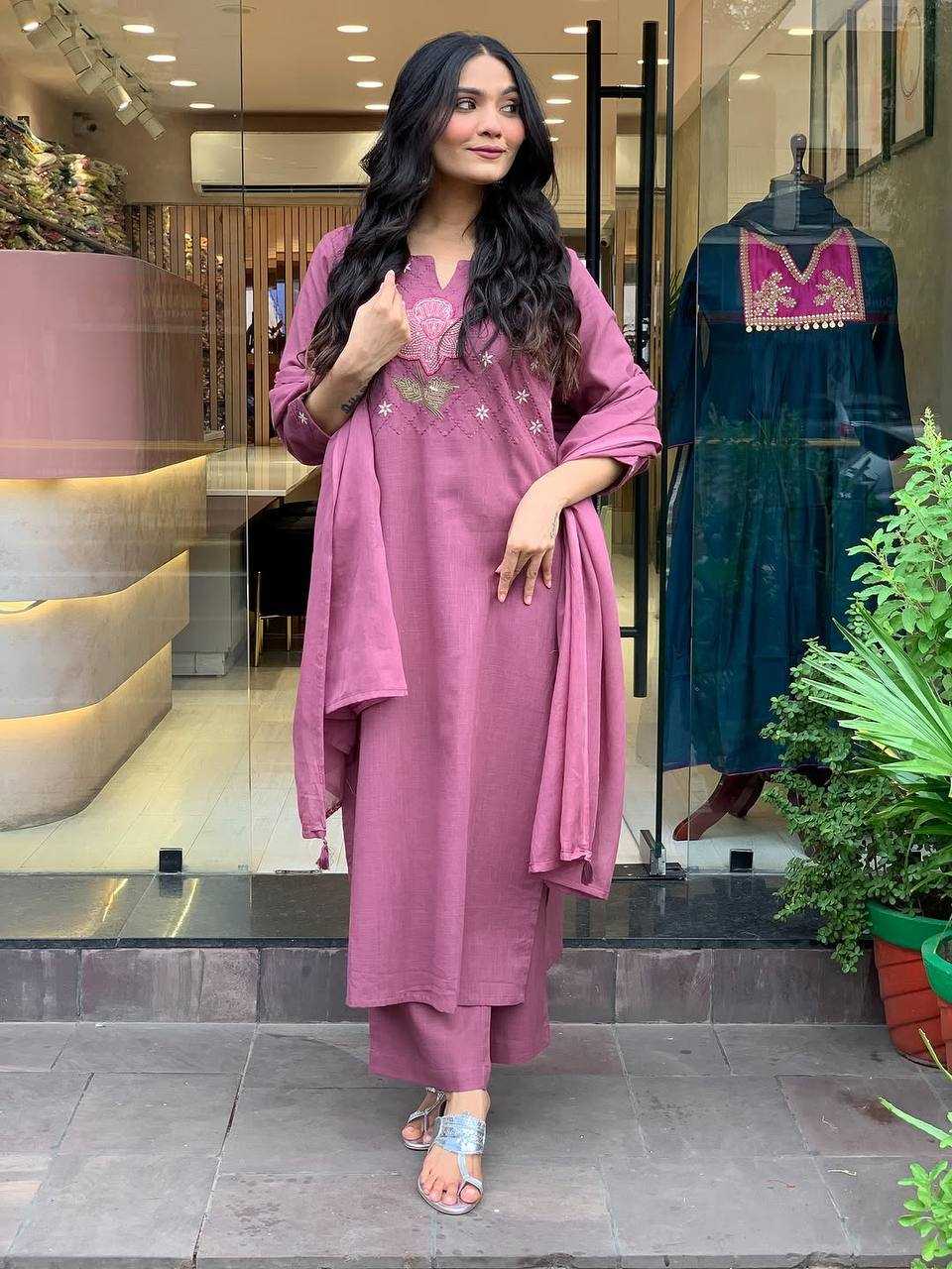 Ynf Cotton KESH595 NATASHA Suits & Dresses Festive Collections Wholesale Embroidered Suits Cotton Dresses Gown Dresses Manufacturer- Kapda Export