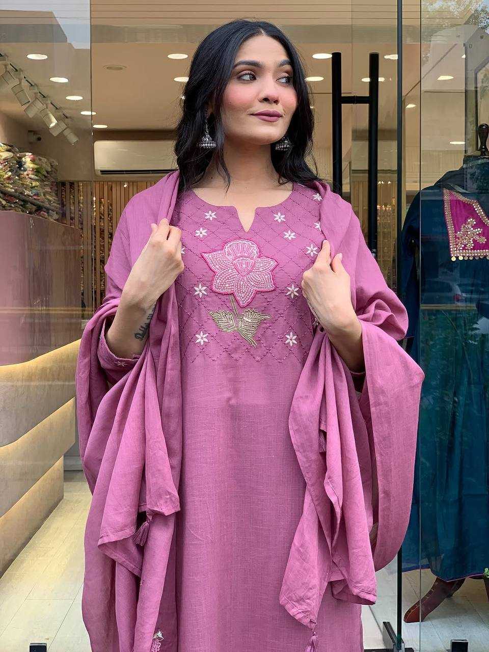 Ynf Cotton KESH595 NATASHA Suits & Dresses Festive Collections Wholesale Embroidered Suits Cotton Dresses Gown Dresses Manufacturer- Kapda Export