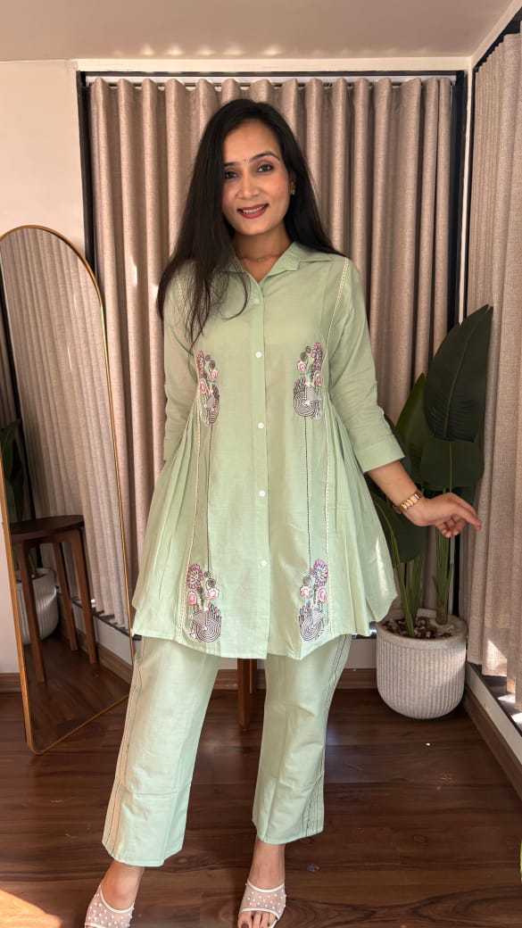 Ynf Cotton KESH623 106 Suits & Dresses Western Wears Festive Collections Wholesale Co-ord Set Embroidered Dresses Cotton Dresses Manufacturer- Kapda Export