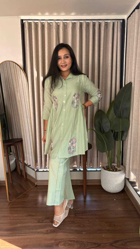 Ynf Cotton KESH623 106 Suits & Dresses Western Wears Festive Collections Wholesale Co-ord Set Embroidered Dresses Cotton Dresses Manufacturer- Kapda Export