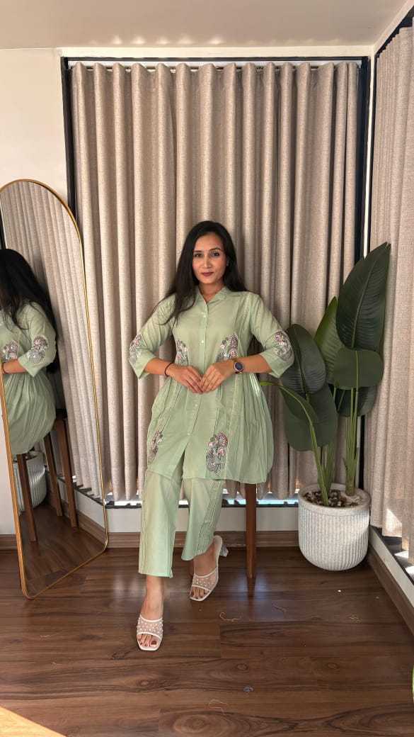 Ynf Cotton KESH623 106 Suits & Dresses Western Wears Festive Collections Wholesale Co-ord Set Embroidered Dresses Cotton Dresses Manufacturer- Kapda Export