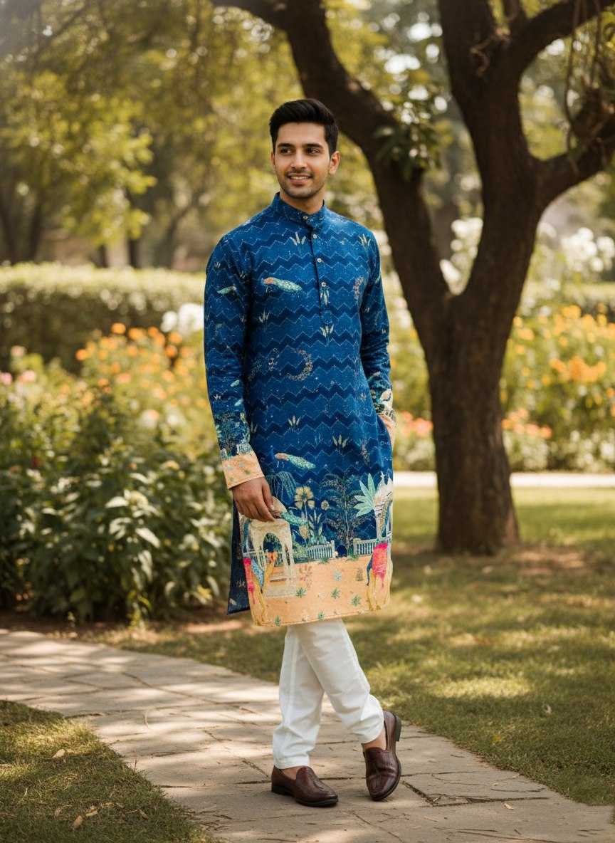 Ynf Cotton KESH659 KILLER3 Mens Wear Wholesale Men Cotton Kurta Men Wedding kurta Designer Ethnic Set Manufacturer- Kapda Export