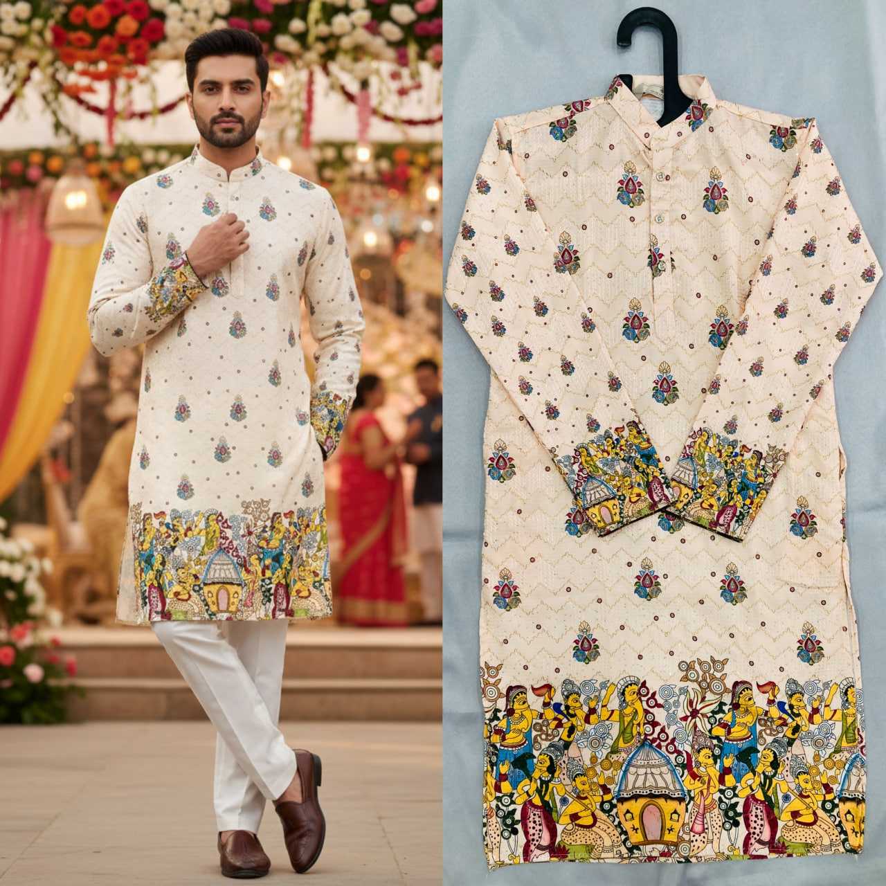 Ynf Cotton KESH659 KILLER3 Mens Wear Wholesale Men Cotton Kurta Men Wedding kurta Designer Ethnic Set Manufacturer- Kapda Export