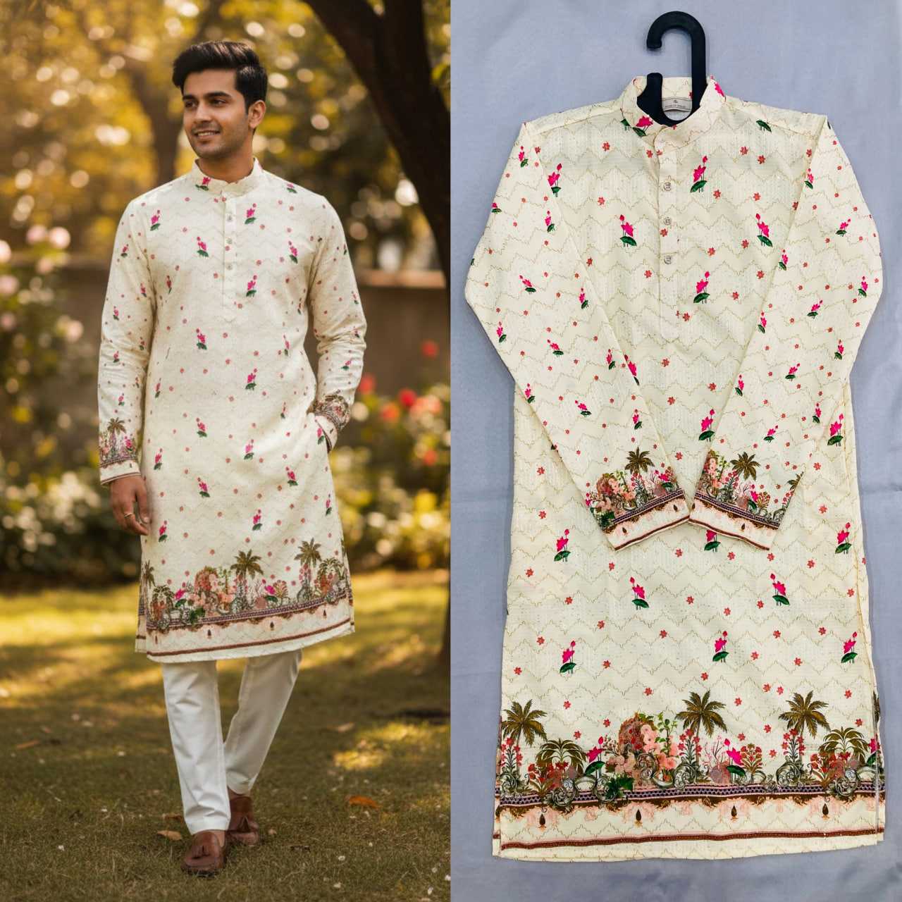 Ynf Cotton KESH659 KILLER3 Mens Wear Wholesale Men Cotton Kurta Men Wedding kurta Designer Ethnic Set Manufacturer- Kapda Export