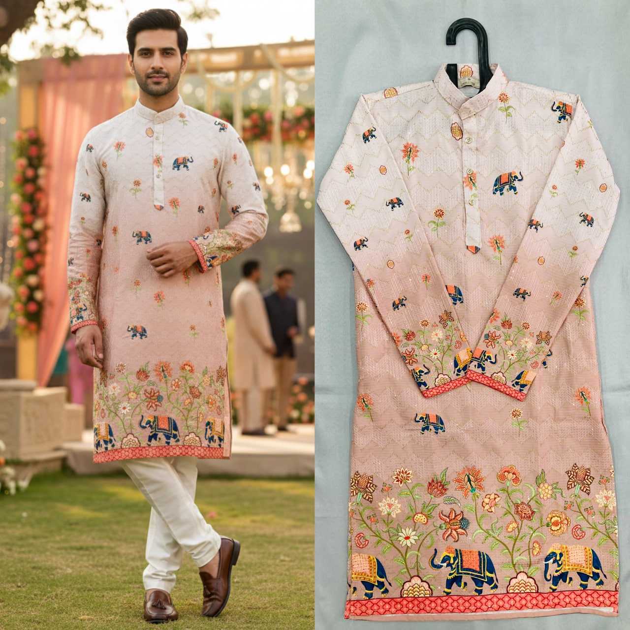 Ynf Cotton KESH659 KILLER3 Mens Wear Wholesale Men Cotton Kurta Men Wedding kurta Designer Ethnic Set Manufacturer- Kapda Export