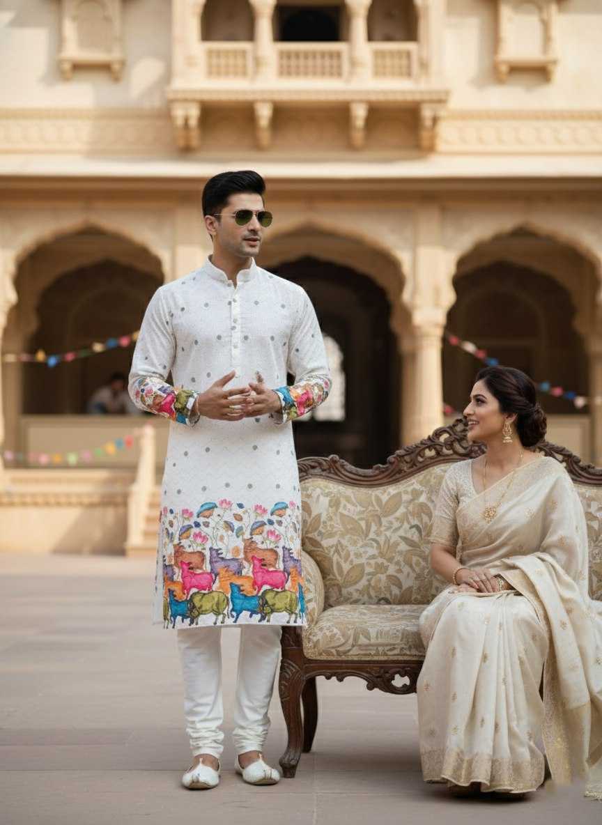 Ynf Cotton KESH659 KILLER3 Mens Wear Wholesale Men Cotton Kurta Men Wedding kurta Designer Ethnic Set Manufacturer- Kapda Export