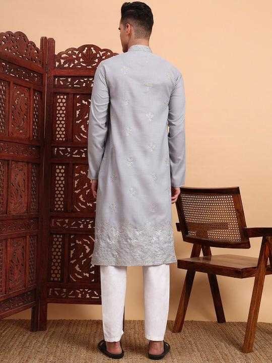 Ynf Cotton KESH659 Pushpa2 Mens Wear Wholesale Mens Kurtas Mens Kurta Pyjama Men Cotton Kurta Manufacturer- Kapda Export