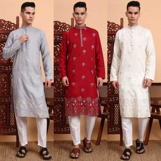 Ynf Cotton KESH659 Pushpa2 Mens Wear Wholesale Mens Kurtas Mens Kurta Pyjama Men Cotton Kurta Manufacturer- Kapda Export