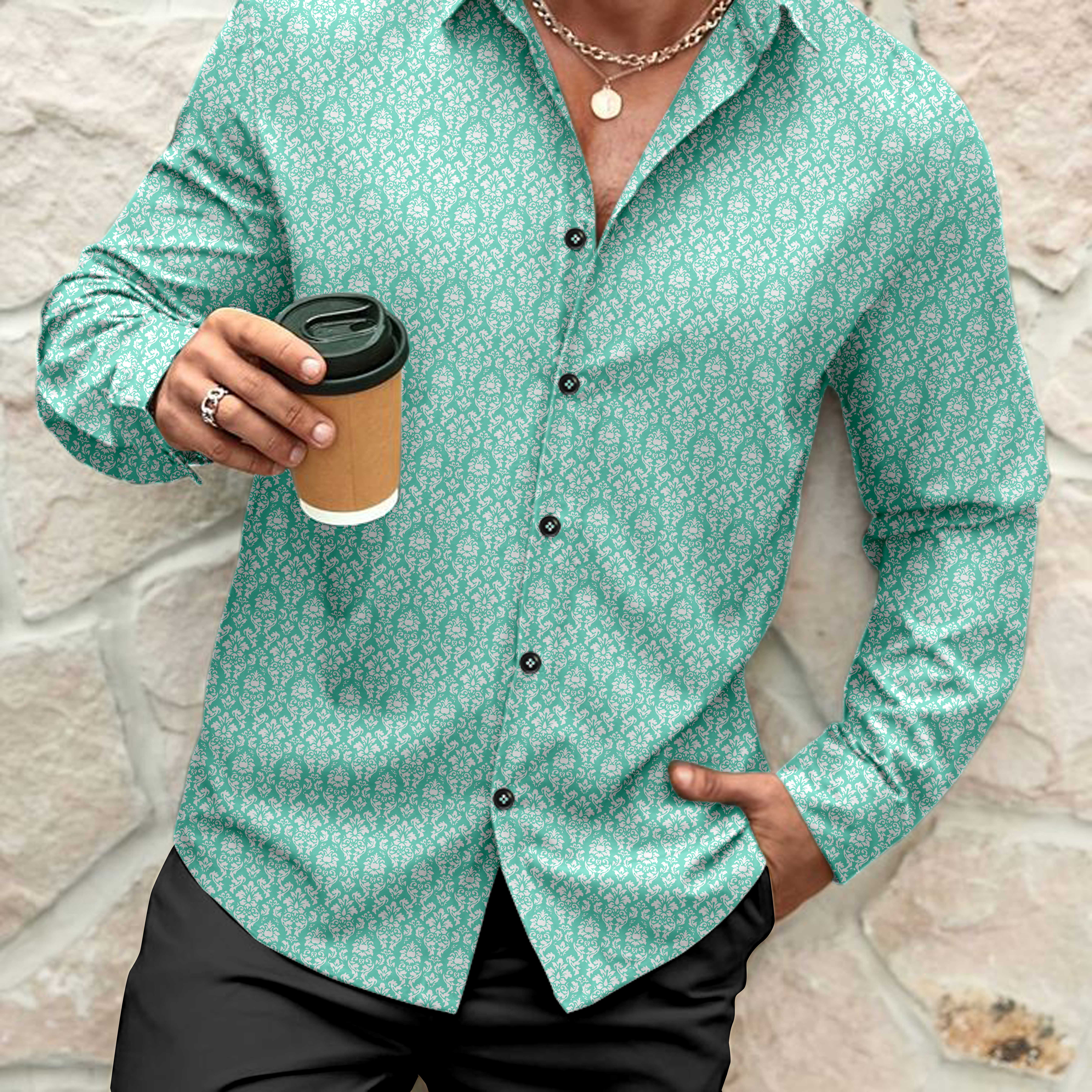 Ynf Cotton KESH662 ST46 Mens Wear Wholesale Casual Wear Mens Shirt Indo Western Manufacturer- Kapda Export