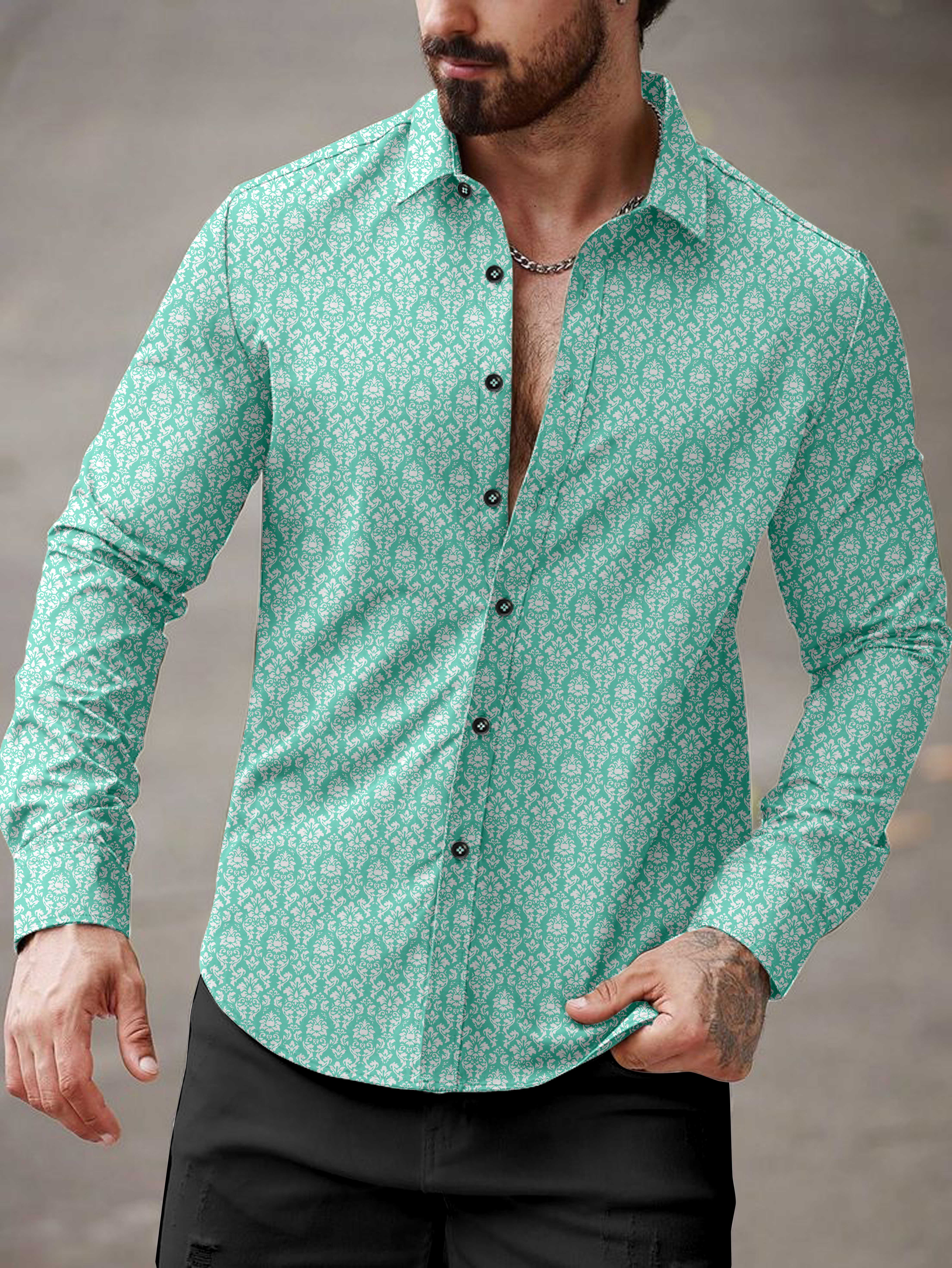 Ynf Cotton KESH662 ST46 Mens Wear Wholesale Casual Wear Mens Shirt Indo Western Manufacturer- Kapda Export