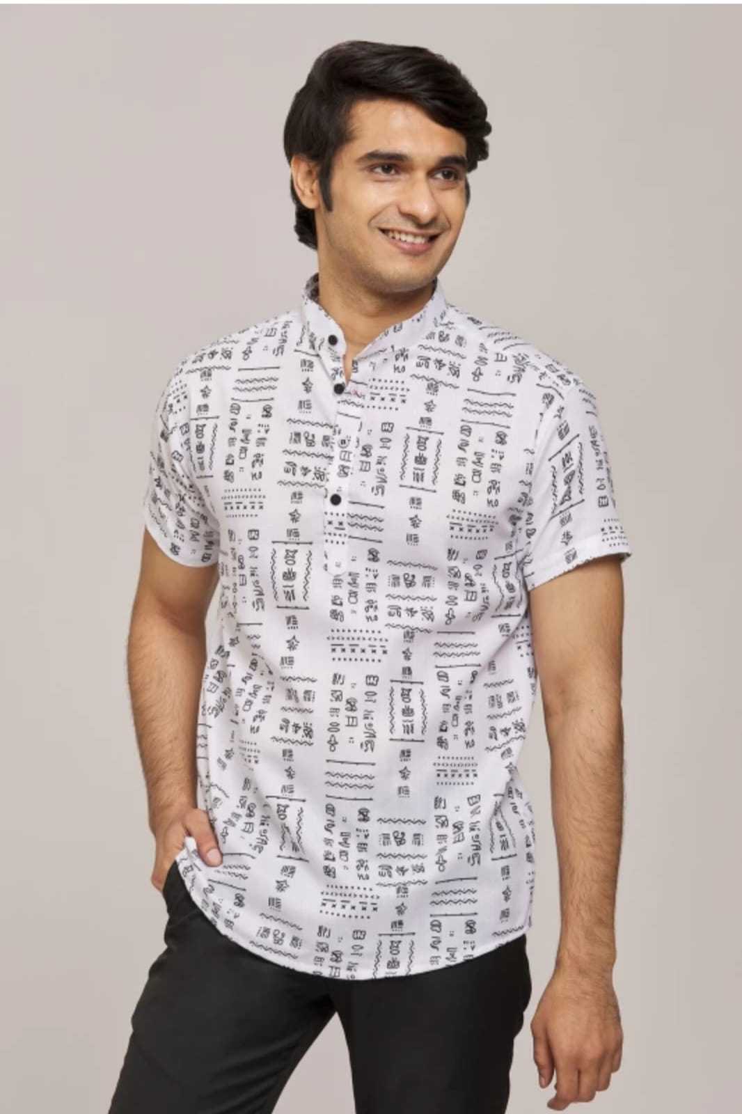Ynf Cotton KESH662 ST50 Mens Wear Wholesale Casual Wear Mens Shirt Mens Printed Shirts Manufacturer- Kapda Export