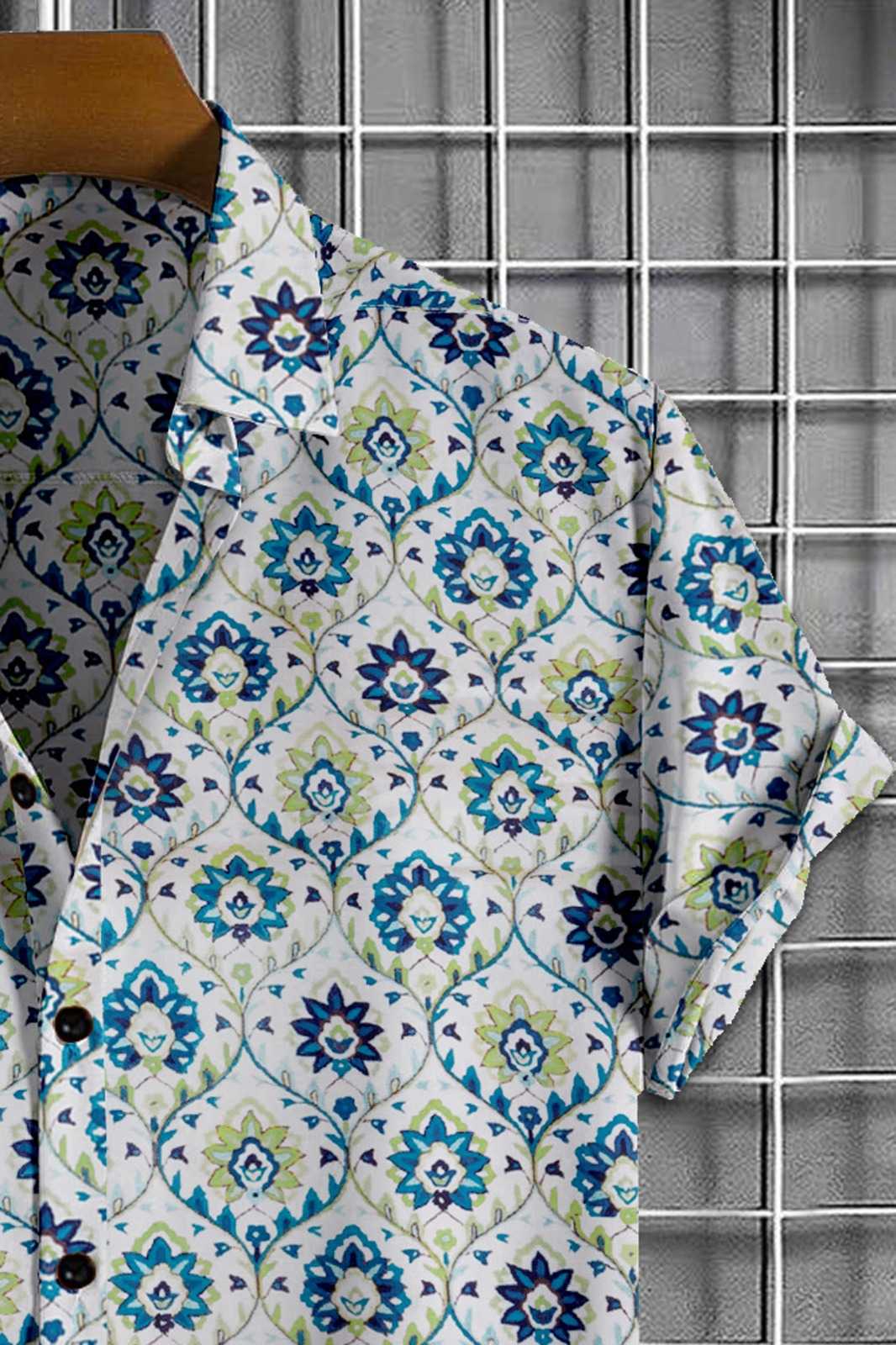 Ynf Cotton KESH662 ST56 Mens Wear Wholesale Casual Wear Mens Printed Shirts Indo Western Manufacturer- Kapda Export