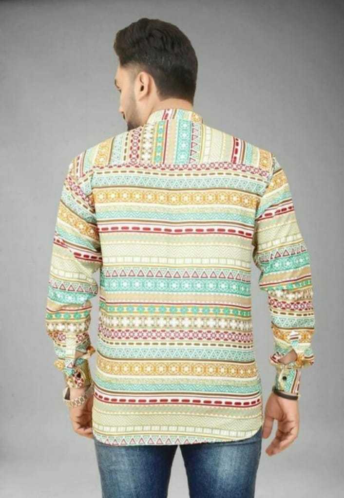 Ynf Cotton KESH662 ST58 Mens Wear Wholesale Casual Wear Mens Printed Shirts Indo Western Manufacturer- Kapda Export