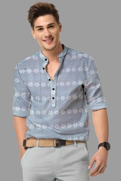 Ynf Cotton KESH662 ST62 Mens Wear Wholesale Casual Wear Mens Printed Shirts Indo Western Manufacturer- Kapda Export