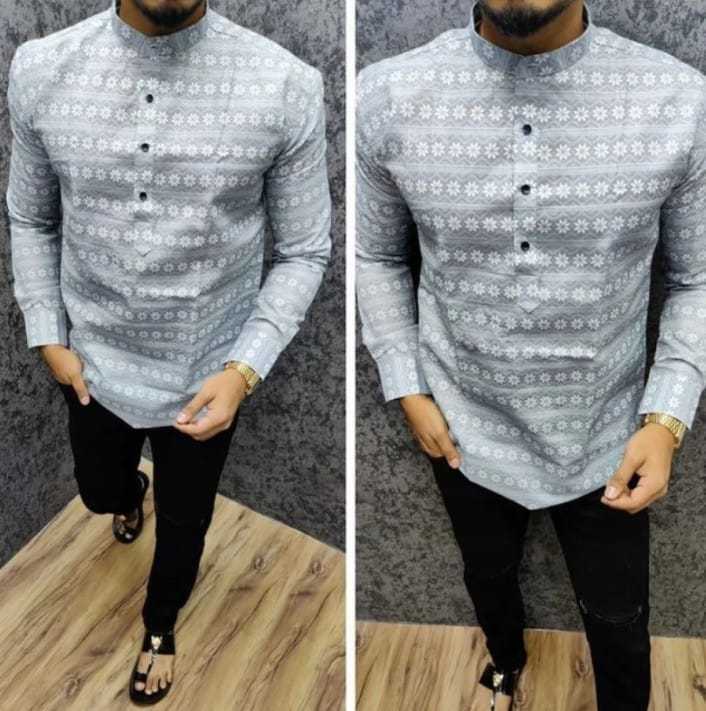 Ynf Cotton KESH662 ST62 Mens Wear Wholesale Casual Wear Mens Printed Shirts Indo Western Manufacturer- Kapda Export