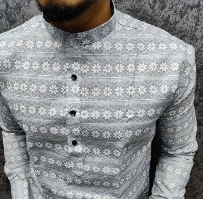 Ynf Cotton KESH662 ST62 Mens Wear Wholesale Casual Wear Mens Printed Shirts Indo Western Manufacturer- Kapda Export
