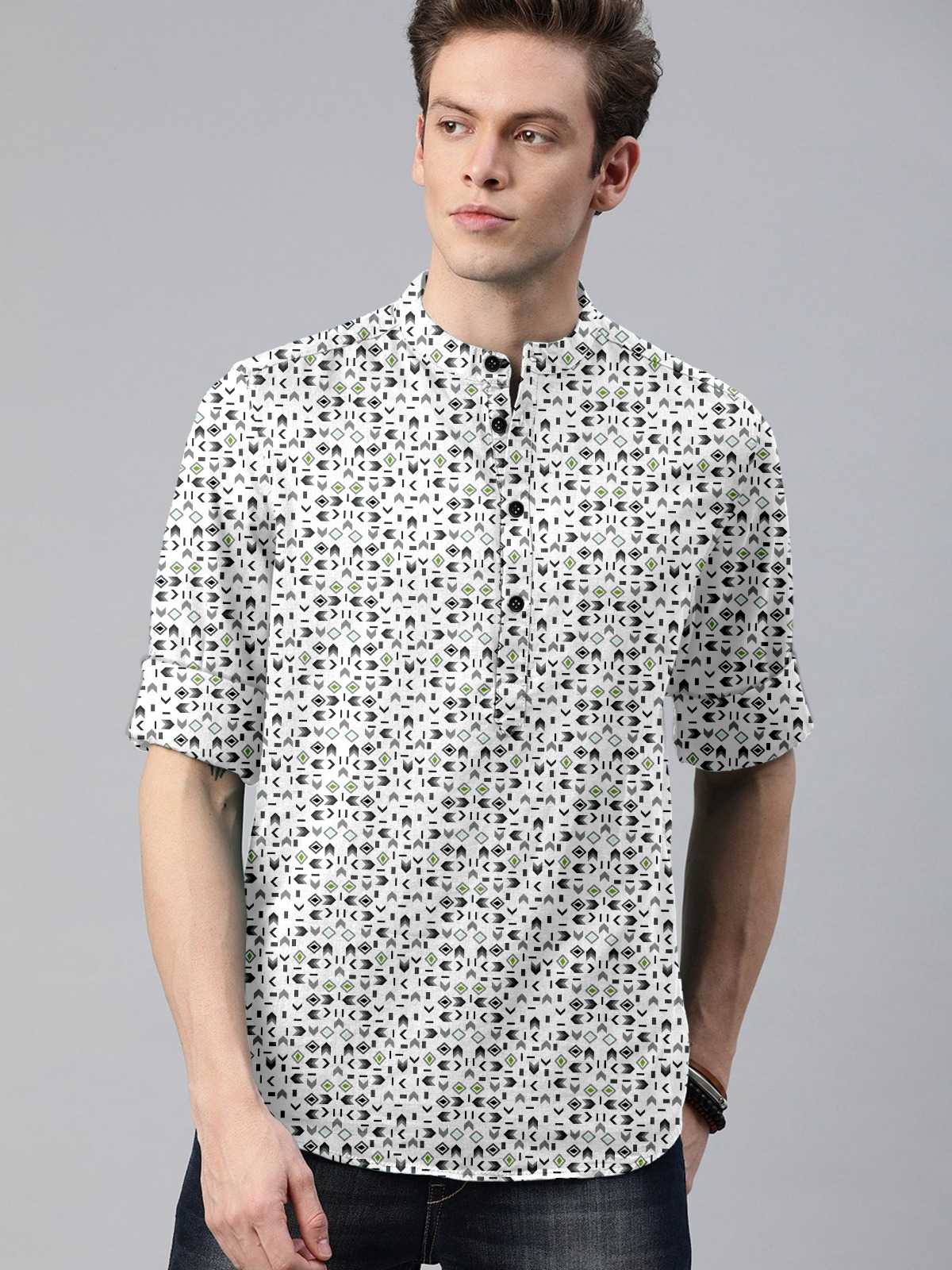 Ynf Cotton KESH662 ST68 Mens Wear Wholesale Casual Wear Mens Shirt Indo Western Manufacturer- Kapda Export