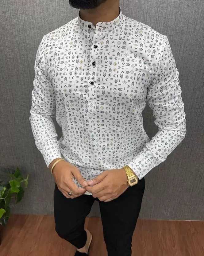 Ynf Cotton KESH662 ST68 Mens Wear Wholesale Casual Wear Mens Shirt Indo Western Manufacturer- Kapda Export