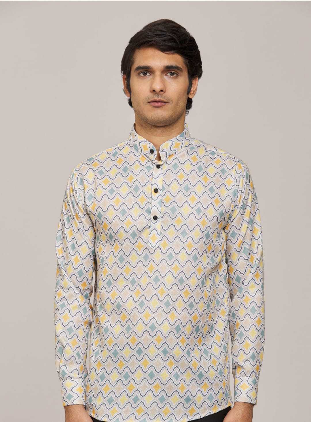 Ynf Cotton KESH662 ST69 Mens Wear Wholesale Casual Wear Mens Shirt Indo Western Manufacturer- Kapda Export
