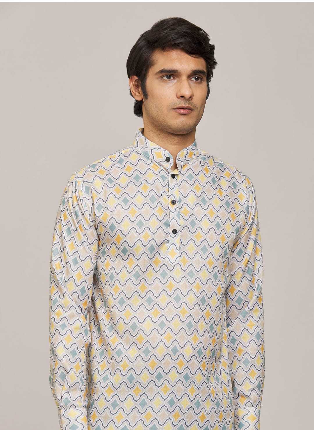 Ynf Cotton KESH662 ST69 Mens Wear Wholesale Casual Wear Mens Shirt Indo Western Manufacturer- Kapda Export