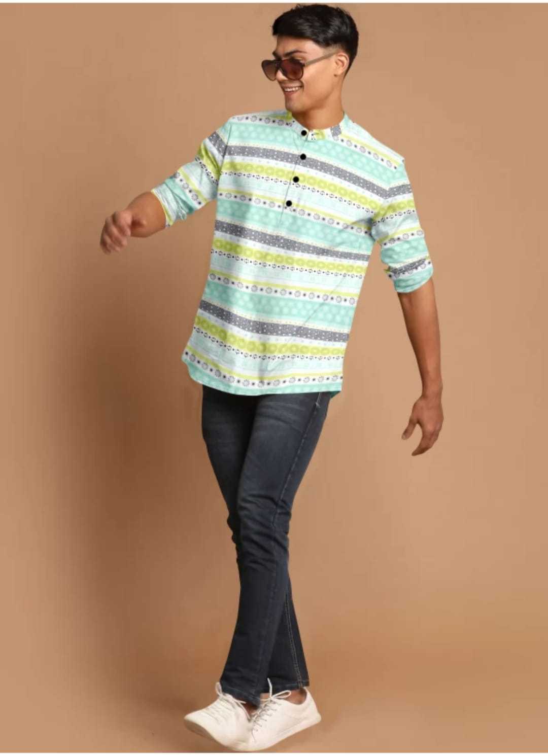 Ynf Cotton KESH662 ST70 Mens Wear Wholesale Casual Wear Mens Shirt Indo Western Manufacturer- Kapda Export
