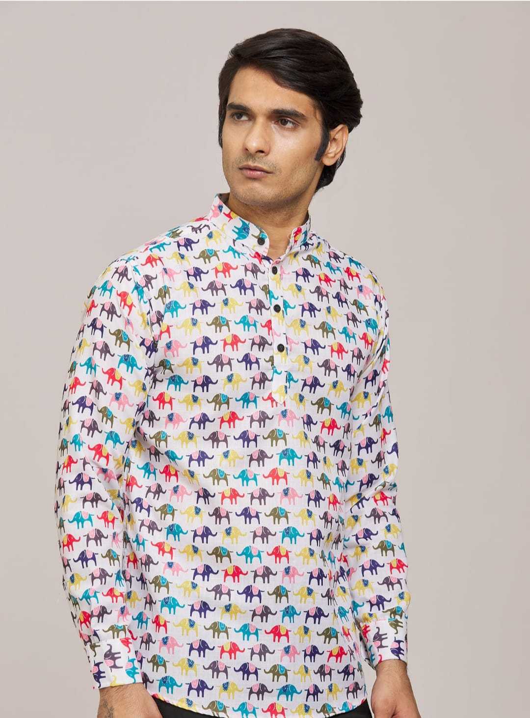 Ynf Cotton KESH662 ST71 Mens Wear Wholesale Casual Wear Mens Shirt Indo Western Manufacturer- Kapda Export