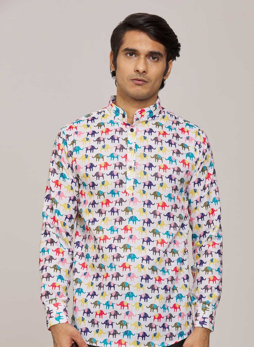 Ynf Cotton KESH662 ST71 Mens Wear Wholesale Casual Wear Mens Shirt Indo Western Manufacturer- Kapda Export