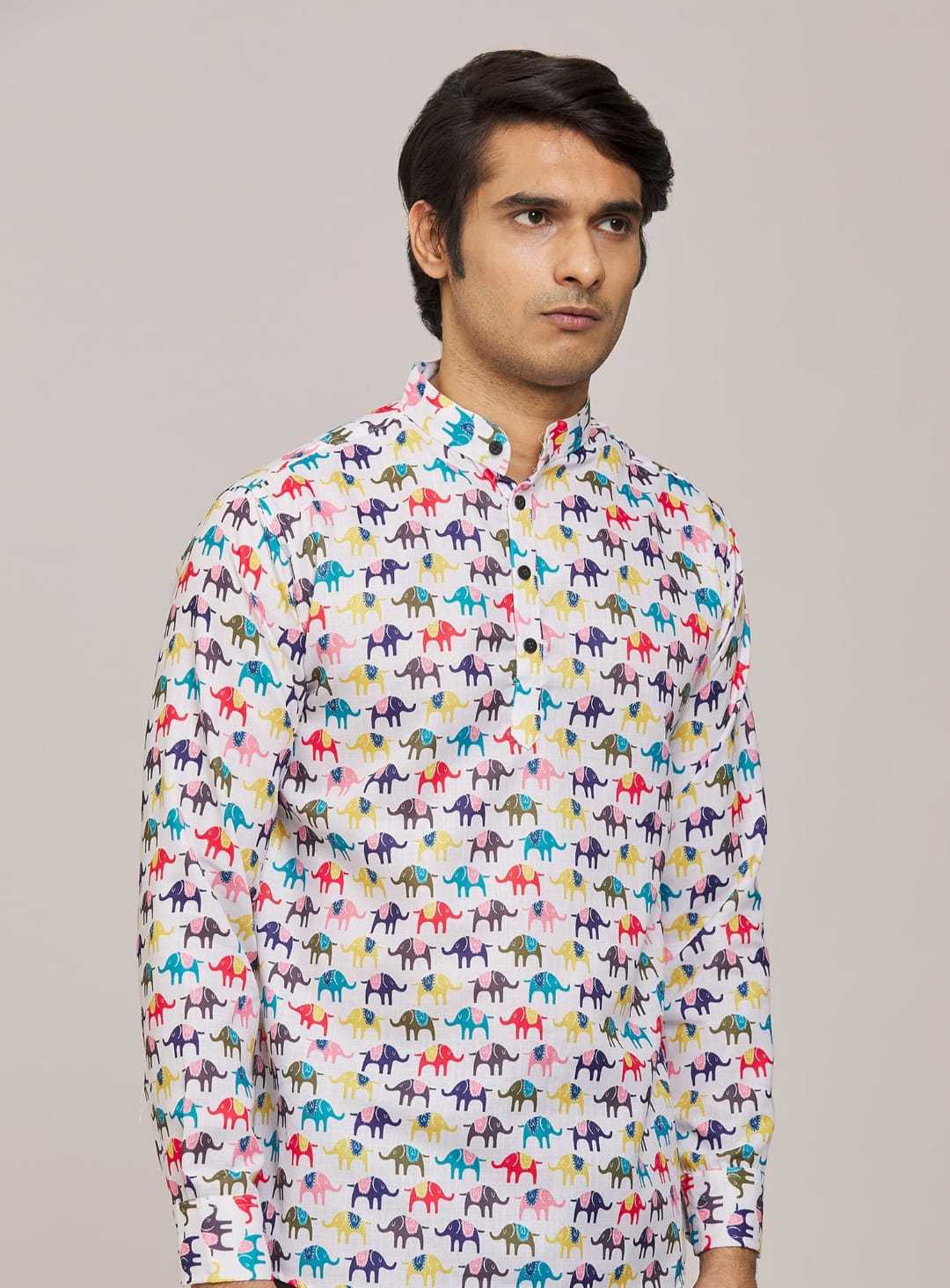 Ynf Cotton KESH662 ST71 Mens Wear Wholesale Casual Wear Mens Shirt Indo Western Manufacturer- Kapda Export