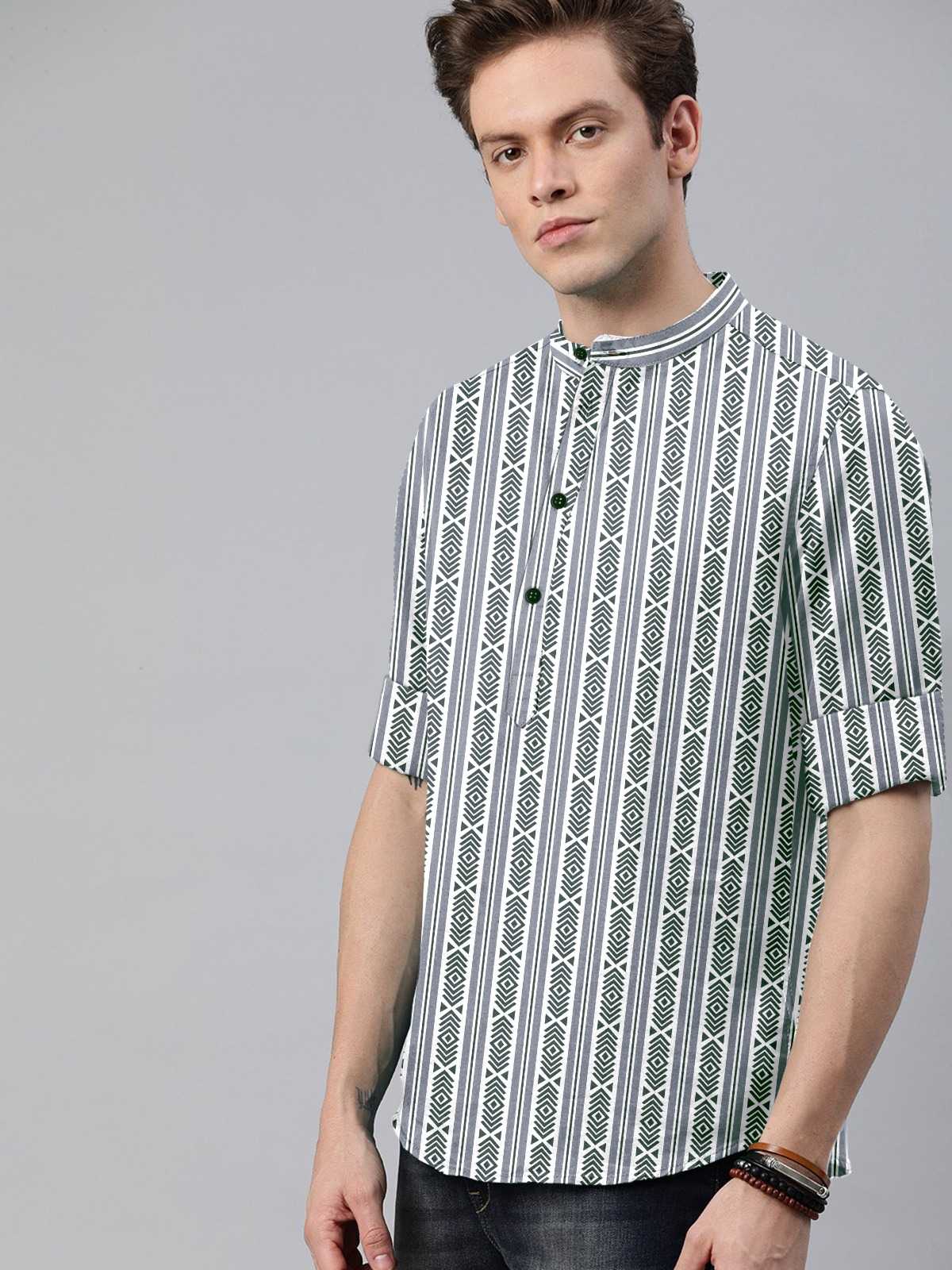 Ynf Cotton KESH662 ST74 Mens Wear Wholesale Casual Wear Mens Shirt Indo Western Manufacturer- Kapda Export