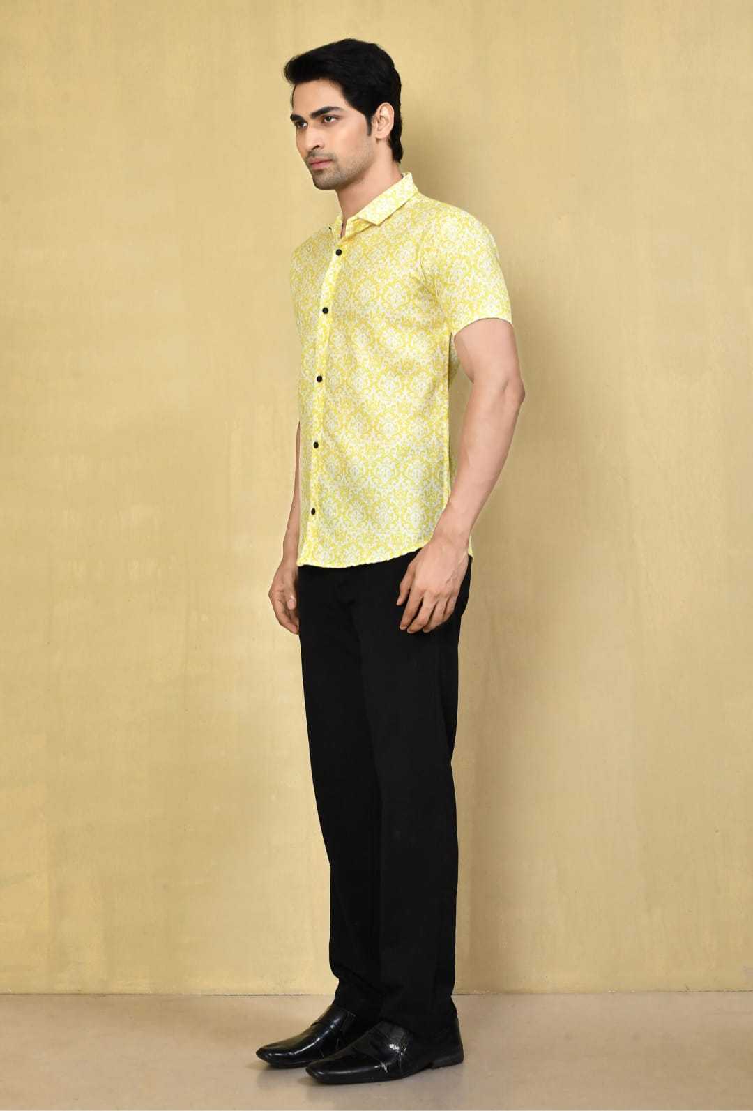 Ynf Cotton KESH662 ST75 Mens Wear Wholesale Casual Wear Mens Shirt Indo Western Manufacturer- Kapda Export