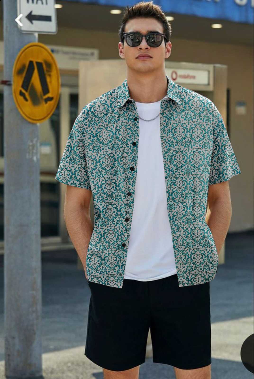 Ynf Cotton KESH662 ST76 Mens Wear Wholesale Casual Wear Mens Printed Shirts Indo Western Manufacturer- Kapda Export