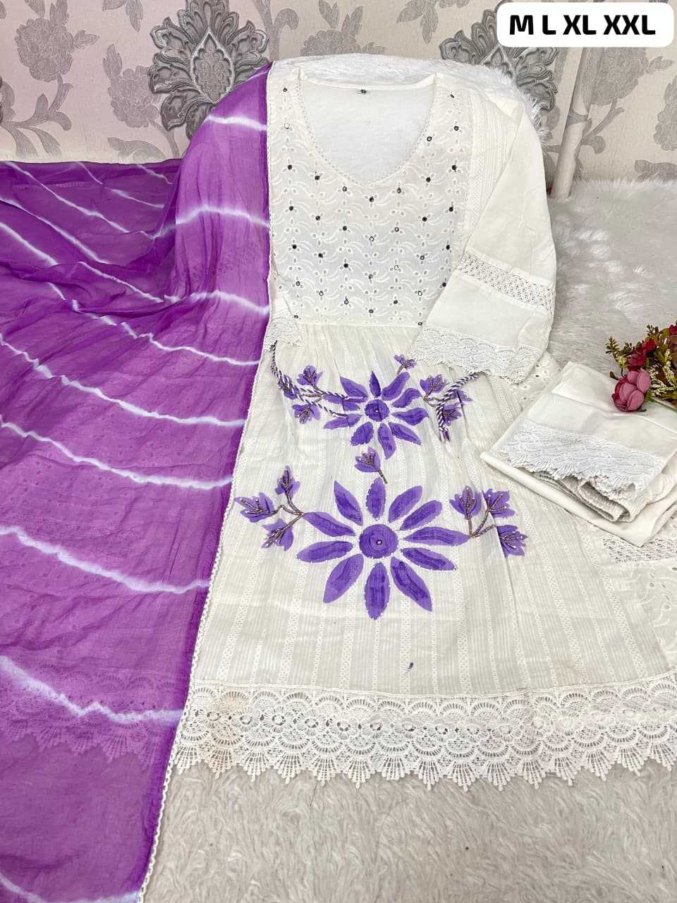 Ynf Cotton KESH684 DEVA Kurti Wholesale Party Wear Kurtis Designer Kurtis White Kurtis Manufacturer- Kapda Export