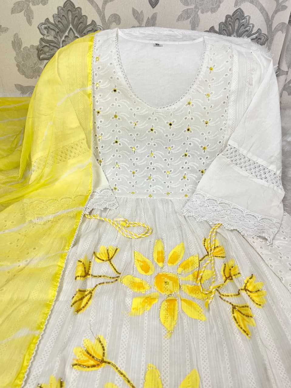 Ynf Cotton KESH684 DEVA Kurti Wholesale Party Wear Kurtis Designer Kurtis White Kurtis Manufacturer- Kapda Export