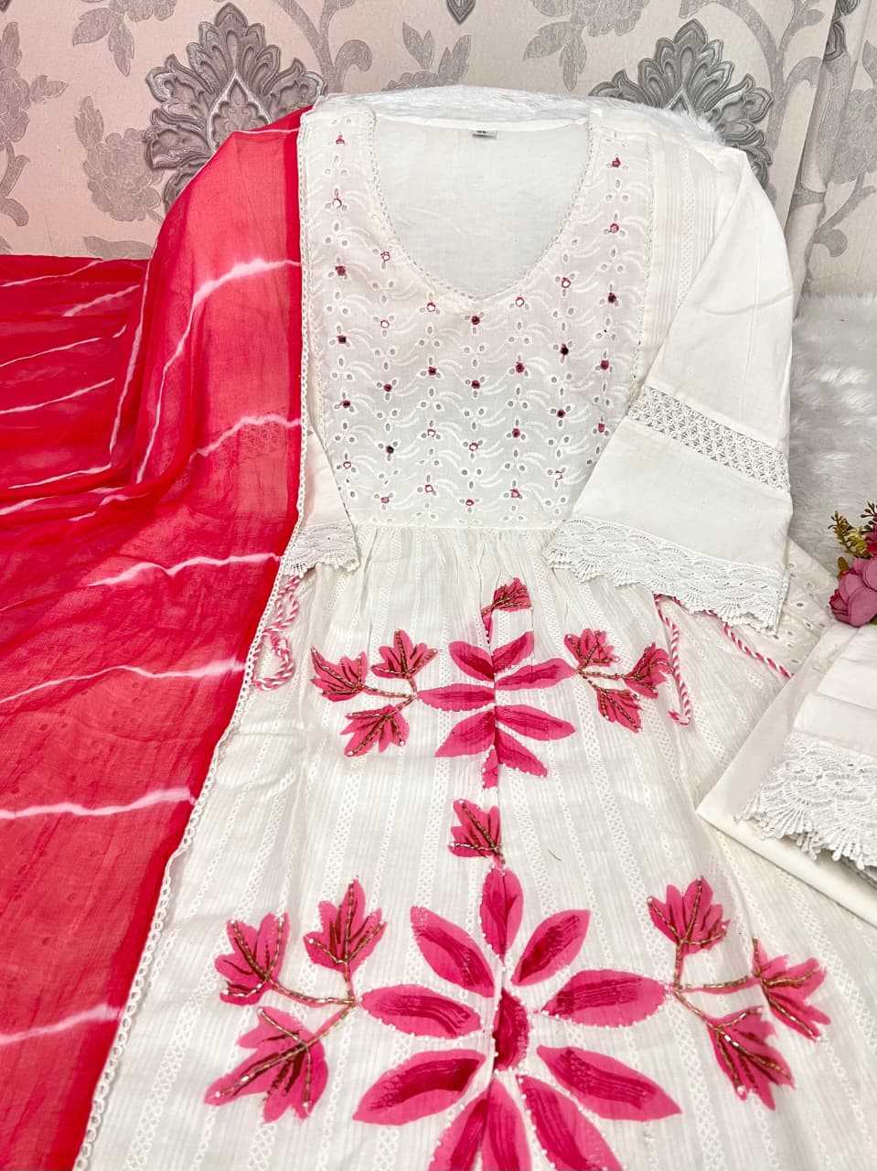 Ynf Cotton KESH684 DEVA Kurti Wholesale Party Wear Kurtis Designer Kurtis White Kurtis Manufacturer- Kapda Export