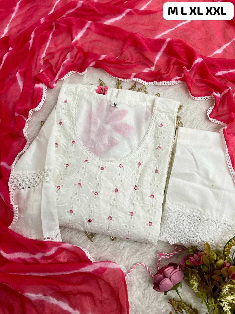 Ynf Cotton KESH684 DEVA Kurti Wholesale Party Wear Kurtis Designer Kurtis White Kurtis Manufacturer- Kapda Export