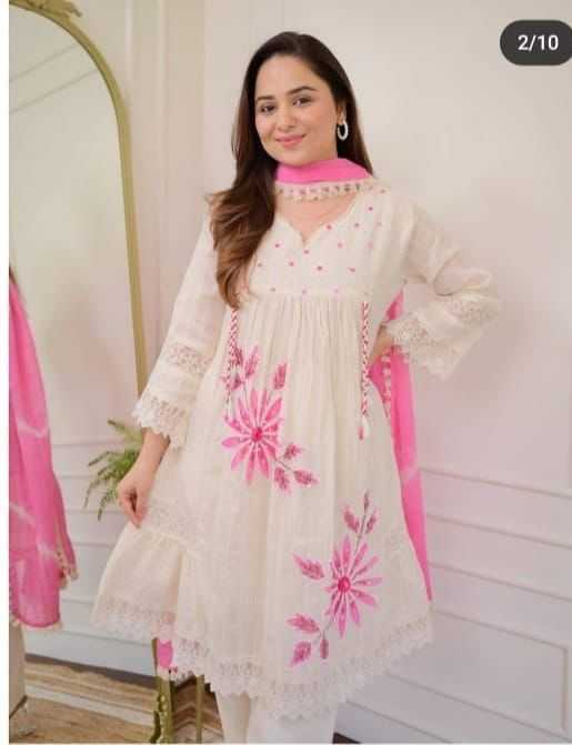 Ynf Cotton KESH684 DEVA Kurti Wholesale Party Wear Kurtis Designer Kurtis White Kurtis Manufacturer- Kapda Export