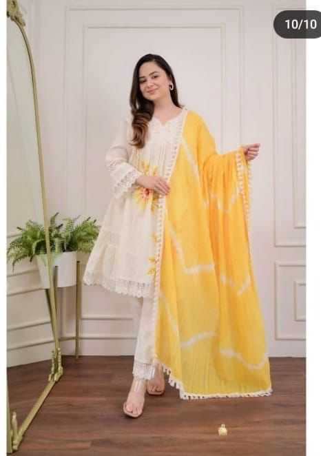 Ynf Cotton KESH684 DEVA Kurti Wholesale Party Wear Kurtis Designer Kurtis White Kurtis Manufacturer- Kapda Export