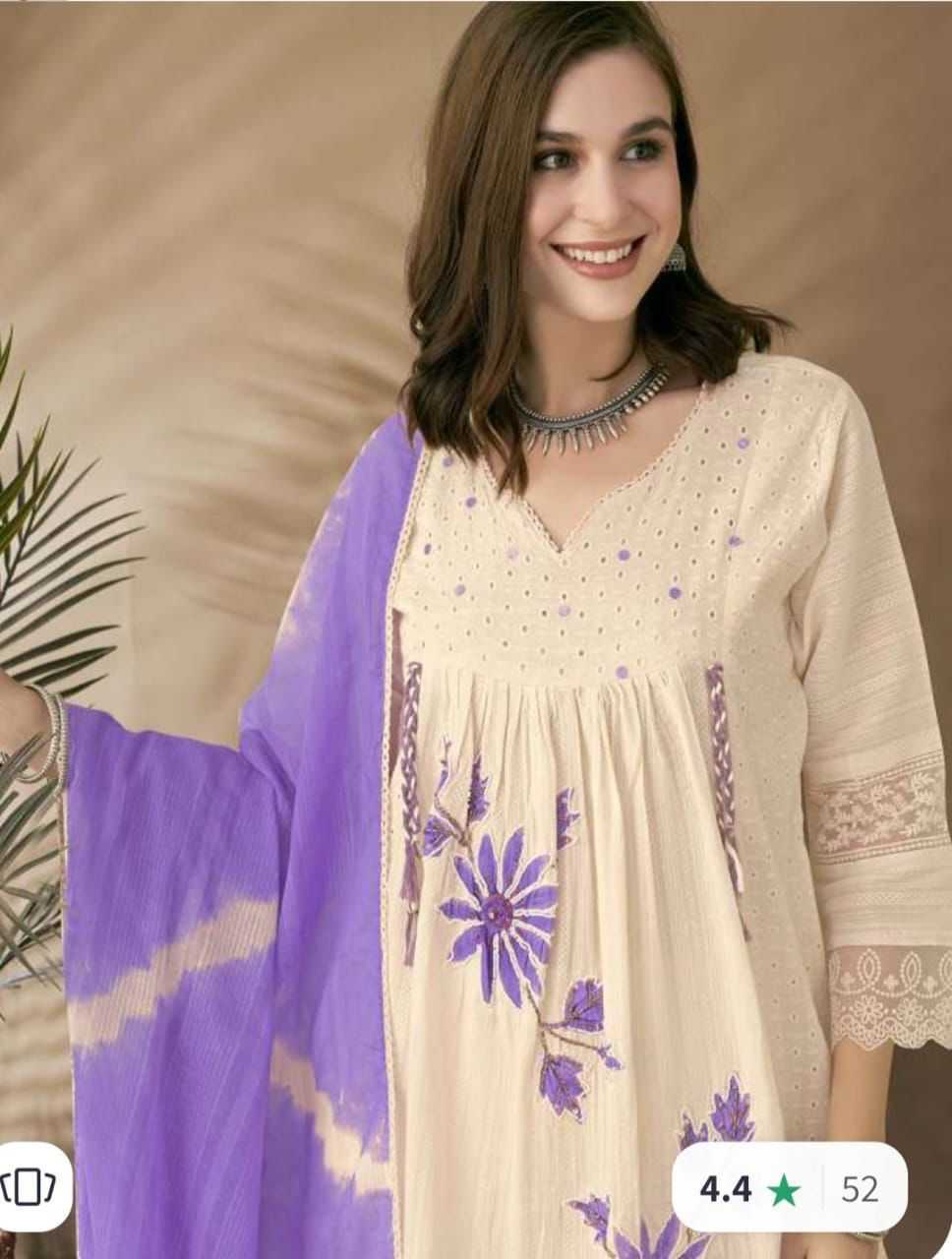 Ynf Cotton KESH684 DEVA Kurti Wholesale Party Wear Kurtis Designer Kurtis White Kurtis Manufacturer- Kapda Export