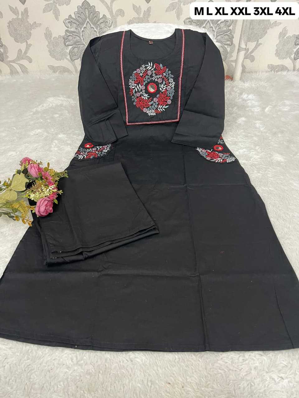 Ynf Cotton KESH684 SHIVE Kurti Wholesale Designer Kurtis Mirror Work Kurti Round Neck Kurtis Manufacturer- Kapda Export