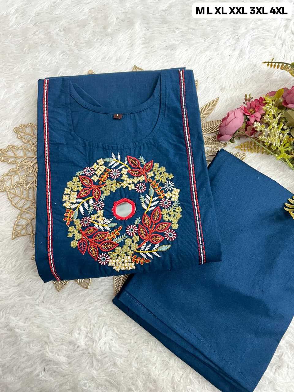 Ynf Cotton KESH684 SHIVE Kurti Wholesale Designer Kurtis Mirror Work Kurti Round Neck Kurtis Manufacturer- Kapda Export